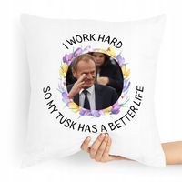 Poduszka Prezent Politycy Donald Tusk Platforma Po Z Nadrukiem Ze Zdjęciem