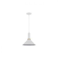 LAMPA WISZĄCA OLENA E27 MIEDZIANA BIAŁA 60W Ø250MM