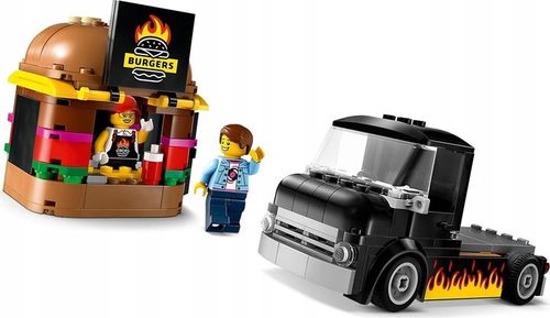 KLOCKI LEGO CITY 60404 CIĘŻARÓWKA Z BURGERAMI ZESTAW NA PREZENT + TORBA na Arena.pl