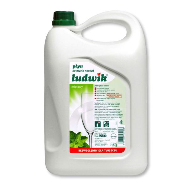 ludwik płyn do naczyń 5 l mięta zdjęcie 1