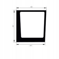 Szyba przednia dolna prawa Valtra Valmet 6250 6350