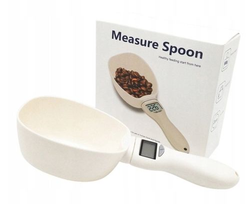 Miarka kuchenna z Wagą do karmy łyżka przenośna do 800g + Baterie na Arena.pl