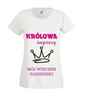 Koszulka TOP T-SHIRT NA WIECZÓR panieński KRÓLOWA