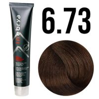 Inebrya farba do włosów, koloryzacja trwała, 100 ml 6/73 ciemny blond brązowo  złoty