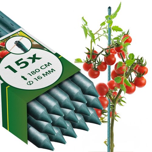 TYCZKA DO ROŚLIN PODPORA 180cm TYCZKI PALIK POMIDORÓW POWLEKANA 16mm na Arena.pl