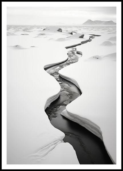 Plakat 68x98cm Szczeliny Mrozu zdjęcie 3