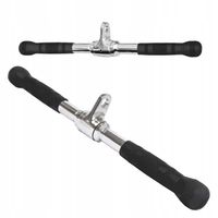 UCHWYT PROSTY DRĄŻEK DO WYCIĄGU ATLASU GRYF OBROTOWY DO ĆWICZEŃ 54CM 4FIZJO