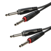 Roxtone Kabel audio 3m RACC100L3 2x Jack 6.3mm 2x Jack 6.3mm