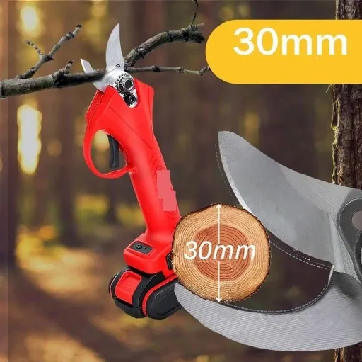 SEKATOR NOŻYCE ELEKTRYCZNY DO GAŁĘZI AKUMULATOROWY 2X BATERIA 30mm 21V zdjęcie 10