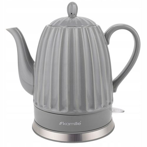 CZAJNIK ELEKTRYCZNY BEZPRZEWODOWY CERAMICZNY KAMILLE 1500 W 1,5 L na Arena.pl