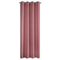 Zasłona gotowa na przelotkach RITA 140x250 różowa