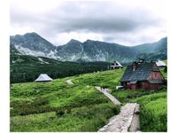 60X50CM CHATY TATRZAŃSKIE OBRAZ ŚCIAN DREWNIANE