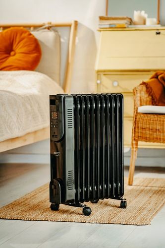 Grzejnik Olejowy LED z pilotem 11 żeberek Olejak 2500W Czarny Camry na Arena.pl