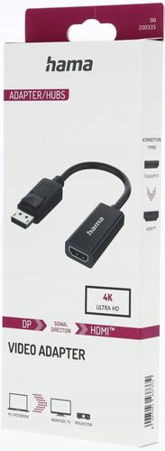 Adapter HAMA DisplayPort wtyk - HDMI gniazdo 4K na Arena.pl