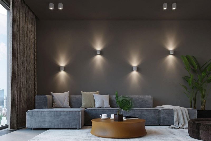 LAMPA sufitowa SL.0488 okrągła OPRAWA natynkowa tuba downlight beton zdjęcie 4