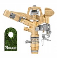 Mosiężny zraszacz pulsacyjny obrotowy 360° GZ 3/4" 35m GKV604424SGZ