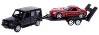 MERCEDES-BENZ G-CLASS + MERCEDES-BENZ SLS AMG + LAWETA MODELE METAL WELLY