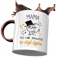 Kubek Bordowy Dla Mamy Matki Na Dzień Mamy Z Nadrukiem Ze Zdjęciem