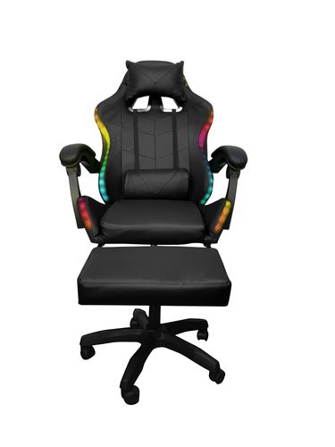 Fotel gamingowy Games czarny LED na Arena.pl