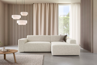 Kremowy Narożnik 254x190 cm WOUG II IT - Różne Kolory Baranek