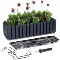 ddef600w-s433 skrzynka balkonowa doniczka 58cm z uchwytami antracyt