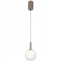 Lampa sufitowa wisząca brązowa żyrandol LED CCT do salonu i sypialni MONTES