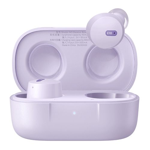 Słuchawki bezprzewodowe Bowie E18 TWS ENC IPX4 USB-C fioletowe na Arena.pl