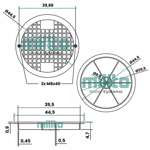 POKRYWA RURY KARBOWANEJ 400 MM TRZONOWEJ WŁAZ DEKIEL STUDNI STUDZIENKI P 6A na Arena.pl