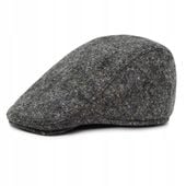 Kaszkiet Męski Ocieplany z Nausznikami Czapka PREMIUM 60% WEŁNA Pako Jeans