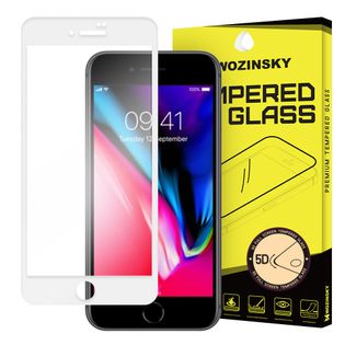Szkło Hartowane Wozinsky Pro+ 5D iPhone SE 2020 / 8 / 7 Białe