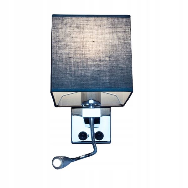 Kinkiet z abażurem LED do czytania E27 SARA Wobako zdjęcie 5