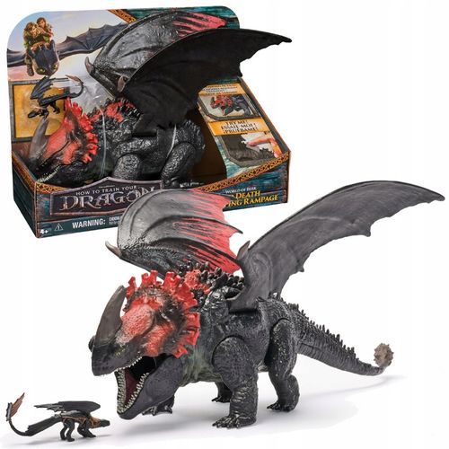 JAK WYTRESOWAĆ SMOKA FIGURKA CZERWONA ŚMIERĆ ATAK Z KŁAPNIĘCIEM 28CM na Arena.pl