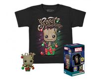 zestaw koszulka mini figurka funko pocket pop tees gotg holiday groot