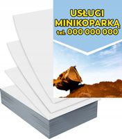 Ulotki A5 5000szt reklamowe firmowe różne wzory USŁUGI MINIOPARKĄ