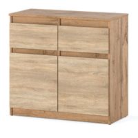 Komoda Z 2 Szufladami Wotan Sonoma Szafka Rtv Salon Sypialnia 80cm Oleksa