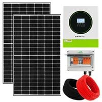 ZESTAW SOLARNY HYBRYDOWY 1,5KW PANELE 1KW OFF-GRID