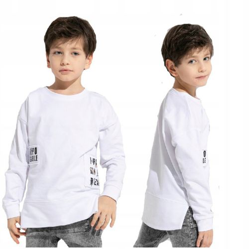 MashMNIE ABSTRACT bluza BIAŁA 128 134 na Arena.pl