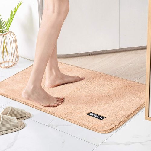 Dywanik Łazienkowy z Mikrofibry 40x60cm Beżowy na Arena.pl