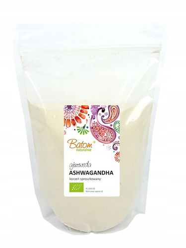 EKOLOGICZNA ASHWAGANDHA PROSZEK 1kg BATOM BIO na Arena.pl