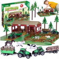 2X DUŻA FARMA TRAKTOR ZWIERZĘTA ZAGRODA KOŃ