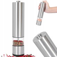 Elektryczny młynek do soli pieprzu stal nierdzewna