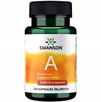 SWANSON Witamina A 250k SILNA wzrok skóra RETINOL