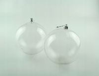 bombka  2szt. przezroczysta 15cm  do zdobienia | XMT-15056