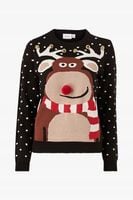 Sweter świąteczny Vila viBlitzen L/S Christmas Bells Knit S