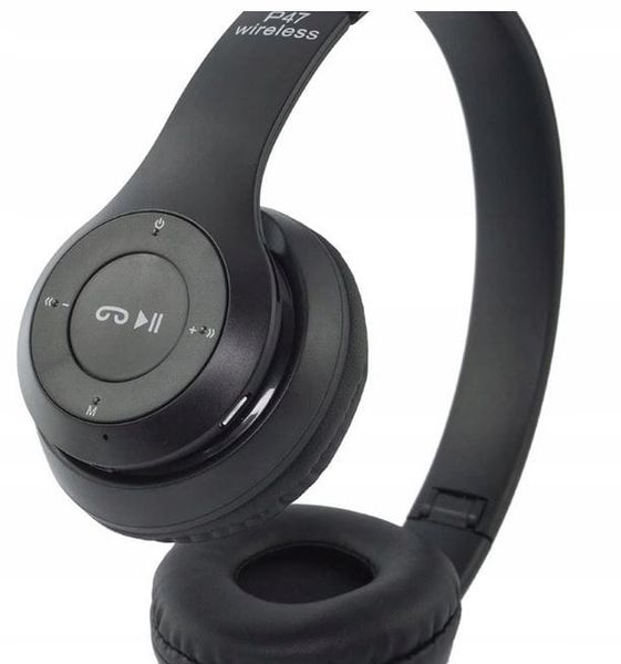 ND41_dS_54804 Słuchawki bluetooth P47 czarny zdjęcie 4