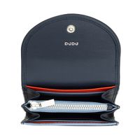 Skórzana zgrabna mała damska portmonetka od DUDU