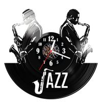 Zegar ścienny z płyty winylowej Jazz 1646.14