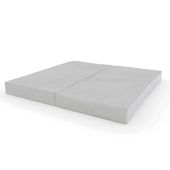 Składany materac dwuczęściowy pod drabinkę 100x100x10 cm Kometa popielaty