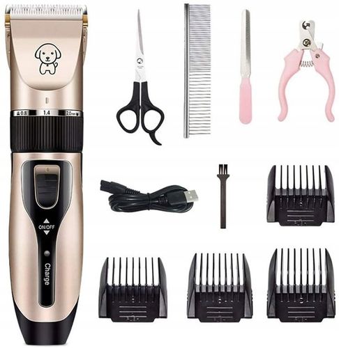 Bezprzewodowa MASZYNKA DO STRZYŻENIA PSÓW PSA ZWIERZĄT kota ZESTAW na Arena.pl