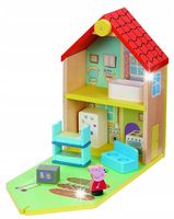 ŚWINKA PEPPA DREWNIANY DOMEK Z AKCESORIAMI 07213 RODZINNY DOM PEPPY PREZENT
